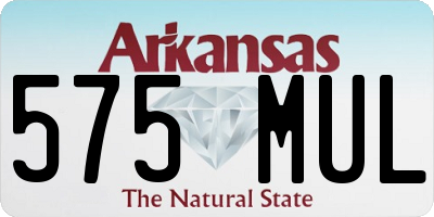 AR license plate 575MUL