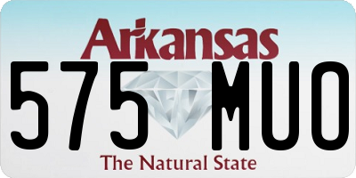 AR license plate 575MUO
