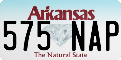 AR license plate 575NAP