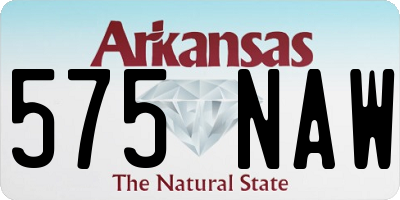 AR license plate 575NAW