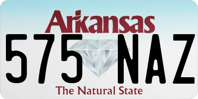 AR license plate 575NAZ