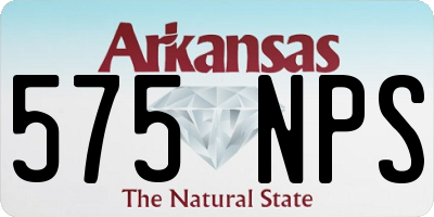 AR license plate 575NPS