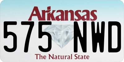 AR license plate 575NWD