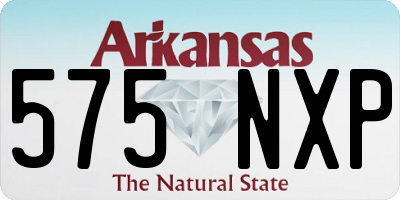 AR license plate 575NXP