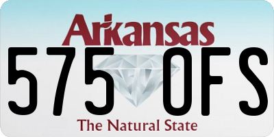 AR license plate 575OFS