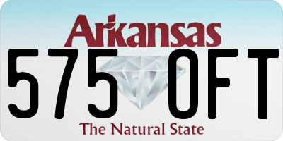 AR license plate 575OFT