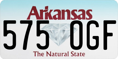 AR license plate 575OGF