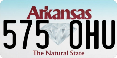 AR license plate 575OHU