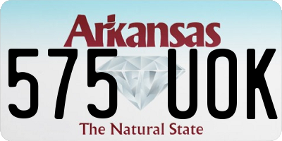 AR license plate 575UOK