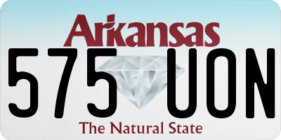 AR license plate 575UON