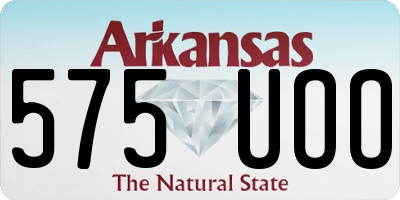 AR license plate 575UOO