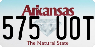 AR license plate 575UOT