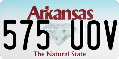 AR license plate 575UOV