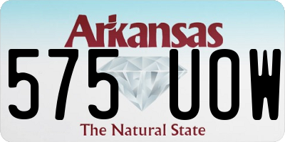 AR license plate 575UOW