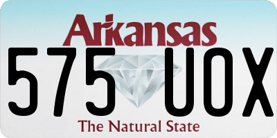 AR license plate 575UOX