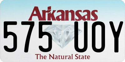 AR license plate 575UOY