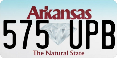 AR license plate 575UPB