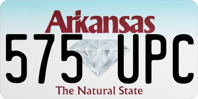 AR license plate 575UPC