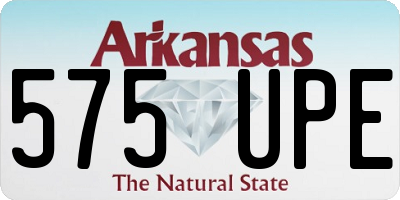 AR license plate 575UPE