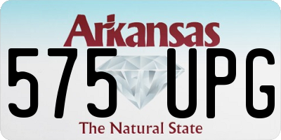 AR license plate 575UPG