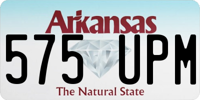 AR license plate 575UPM