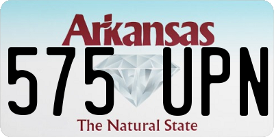 AR license plate 575UPN