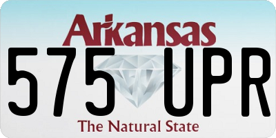 AR license plate 575UPR
