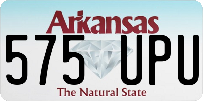 AR license plate 575UPU