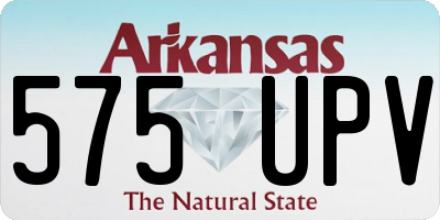 AR license plate 575UPV
