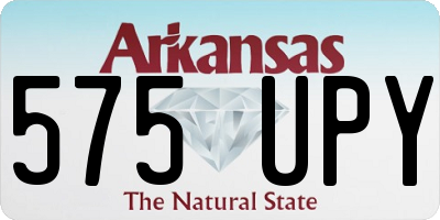 AR license plate 575UPY