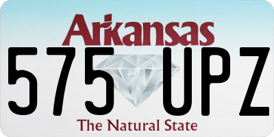 AR license plate 575UPZ