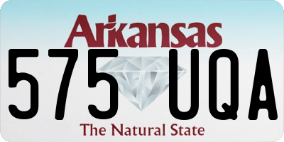 AR license plate 575UQA