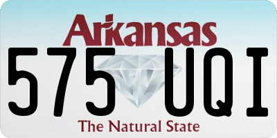 AR license plate 575UQI
