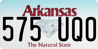 AR license plate 575UQO