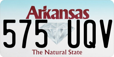 AR license plate 575UQV