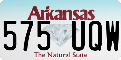 AR license plate 575UQW