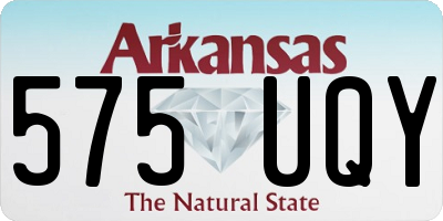 AR license plate 575UQY