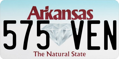 AR license plate 575VEN