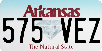 AR license plate 575VEZ