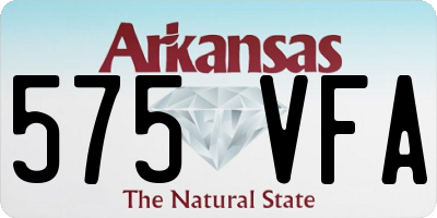 AR license plate 575VFA