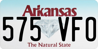 AR license plate 575VFO