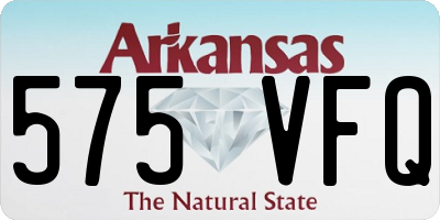 AR license plate 575VFQ