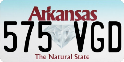 AR license plate 575VGD