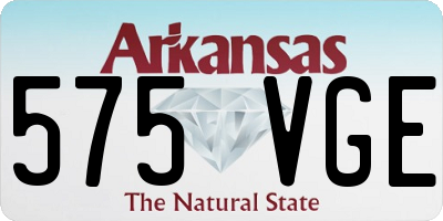 AR license plate 575VGE