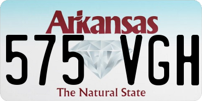 AR license plate 575VGH