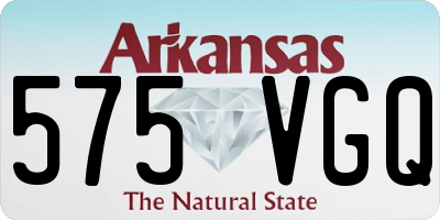 AR license plate 575VGQ