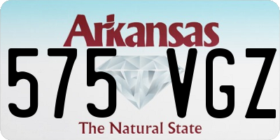 AR license plate 575VGZ
