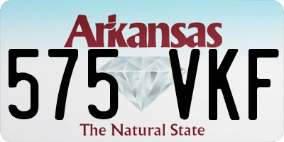 AR license plate 575VKF