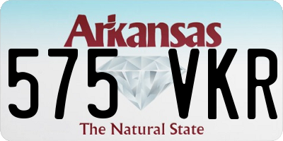 AR license plate 575VKR
