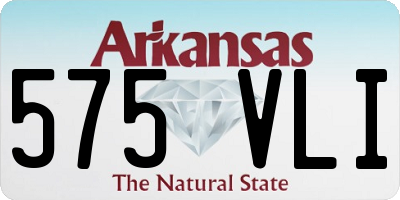 AR license plate 575VLI